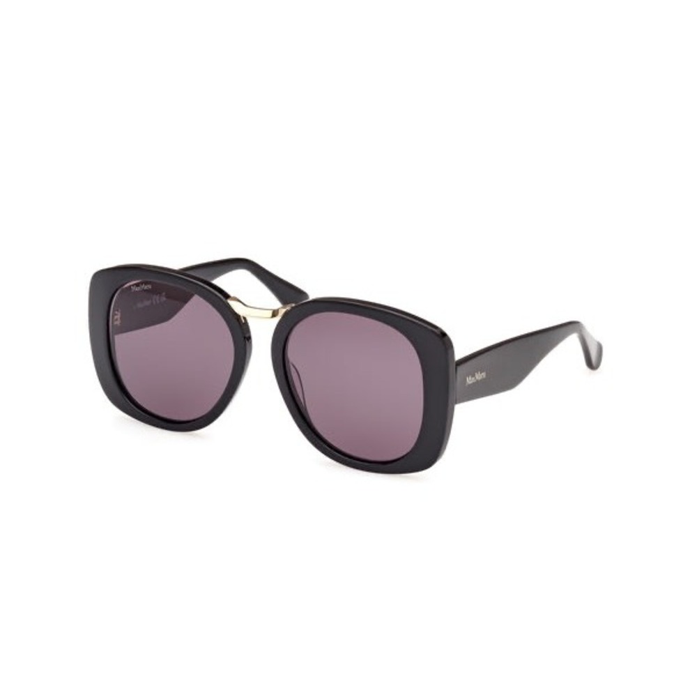Max Mara Bridge MM0092 Black Square Oversized Sunglasses 01A 55-18-140 New